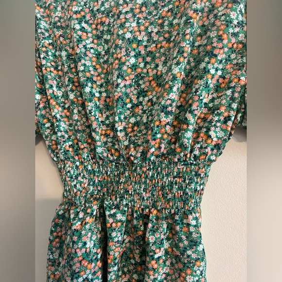 Altar’d State Green Floral Smocked Midi Dress - Picture 6 of 6
